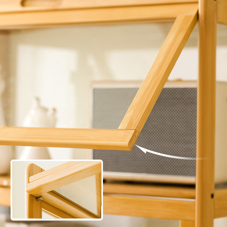 27.6" W Rectangle Accent Cabinet, Contemporary Chest in Natural/Gray