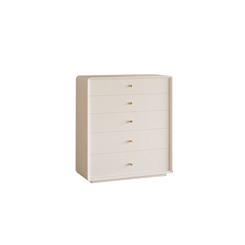 Modern Standard Storage Cabinet White Wood Side Cabinet with Drawers