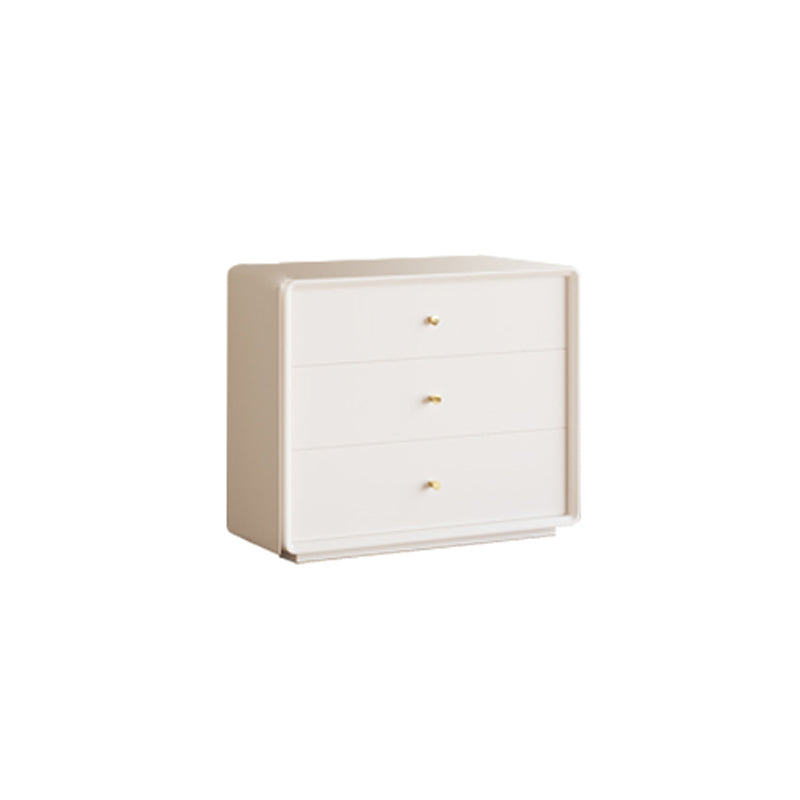 Modern Standard Storage Cabinet White Wood Side Cabinet with Drawers