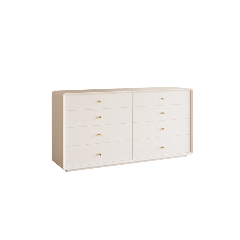 Modern Standard Storage Cabinet White Wood Side Cabinet with Drawers