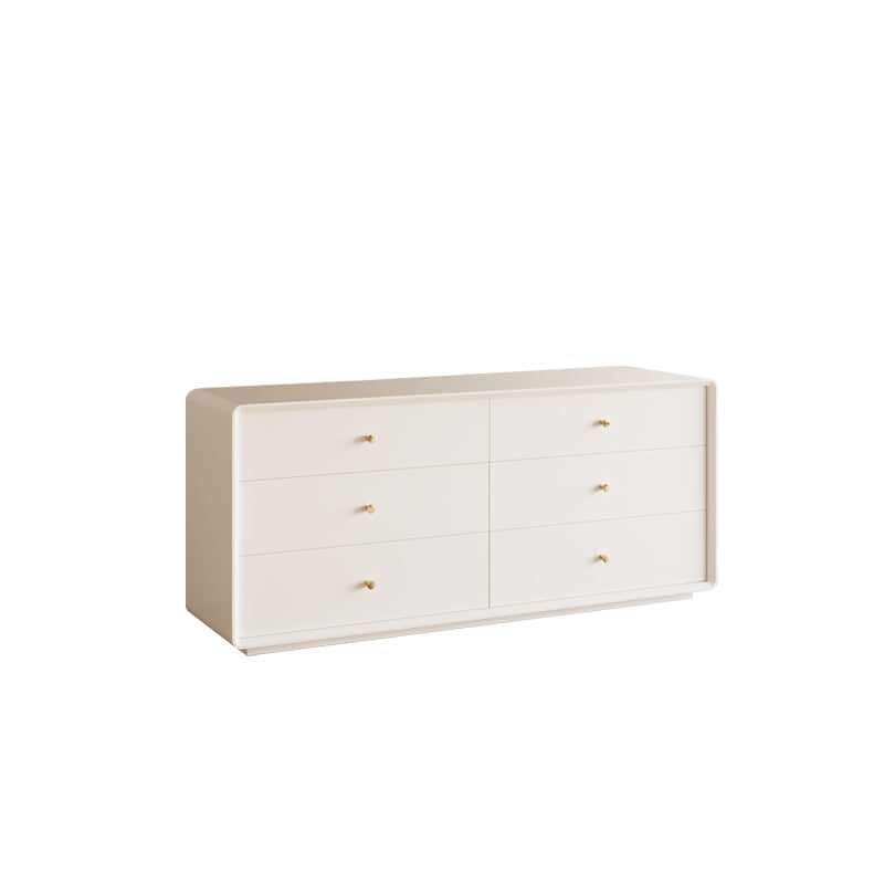 Modern Standard Storage Cabinet White Wood Side Cabinet with Drawers