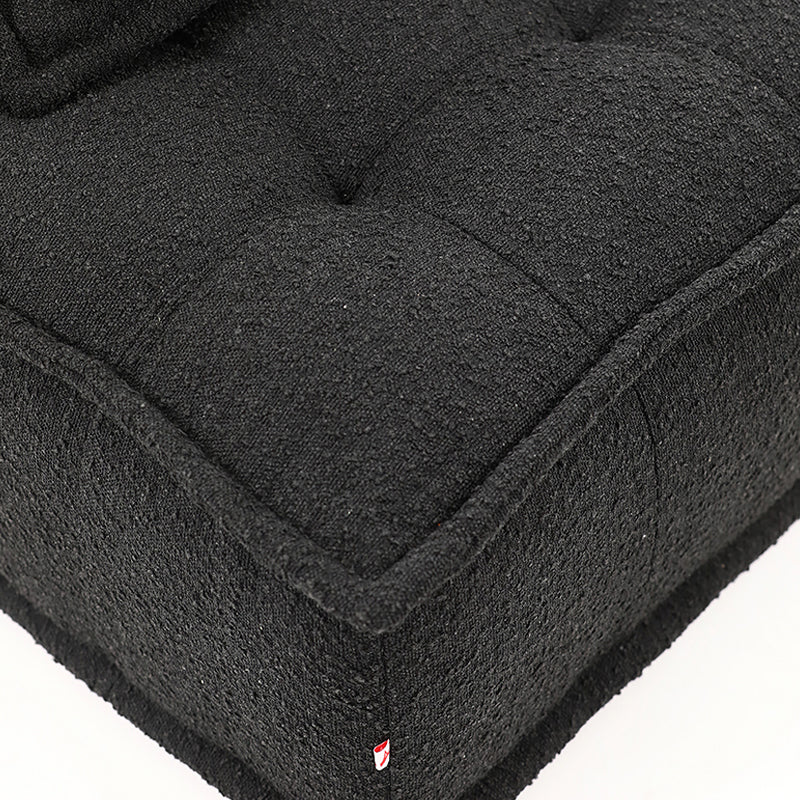 Modern Sofa with Bolster Pillows Armless Settee for Bonus Room