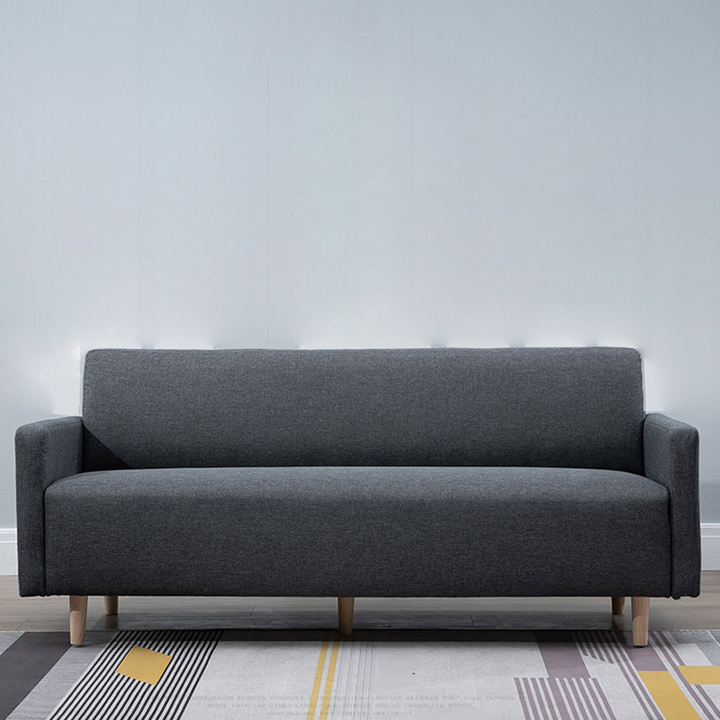Modernistic Standard Sofa Pillows Square Arm 2 Seater Living Room Settee