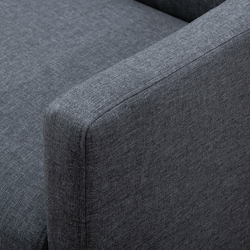 Modernistic Standard Sofa Pillows Square Arm 2 Seater Living Room Settee