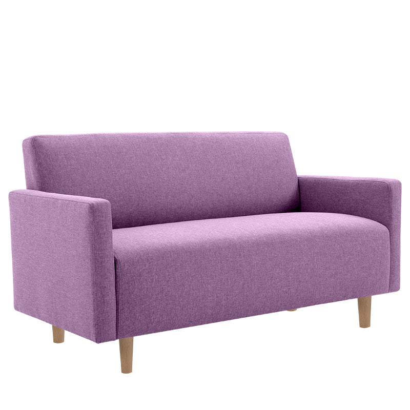 Modernistic Standard Sofa Pillows Square Arm 2 Seater Living Room Settee