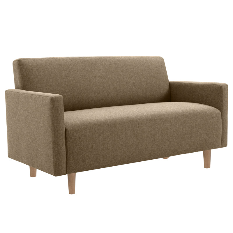 Modernistic Standard Sofa Pillows Square Arm 2 Seater Living Room Settee