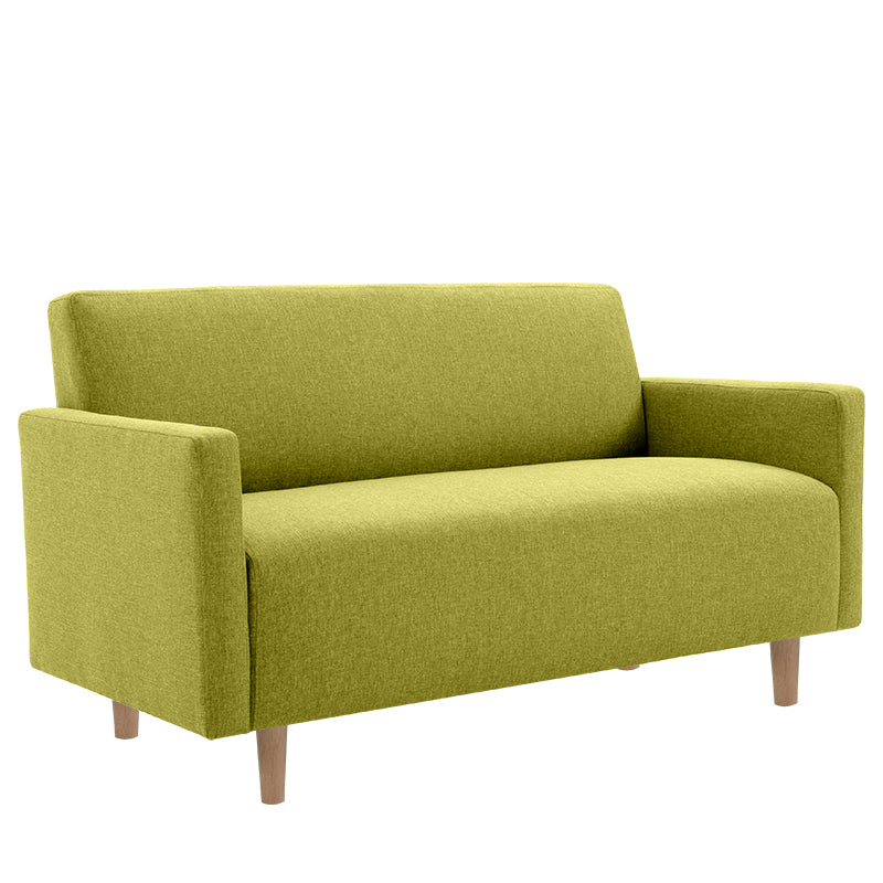 Modernistic Standard Sofa Pillows Square Arm 2 Seater Living Room Settee