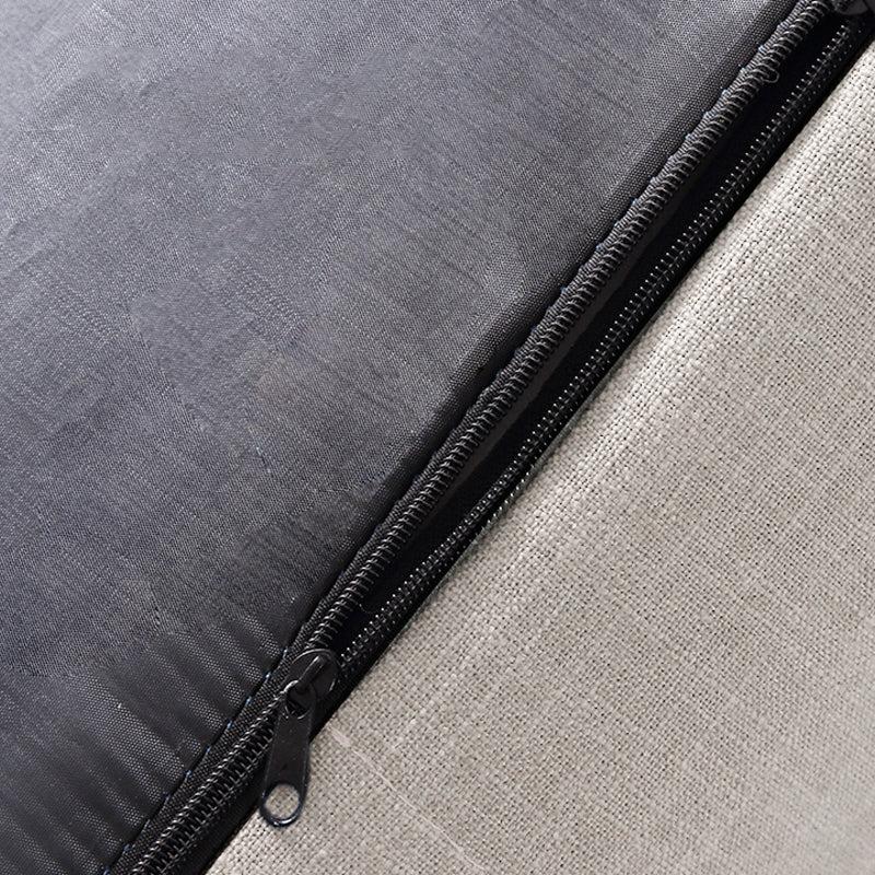 Modernistic Living Room Cotton Blend Sofa Biscuit Back Seating