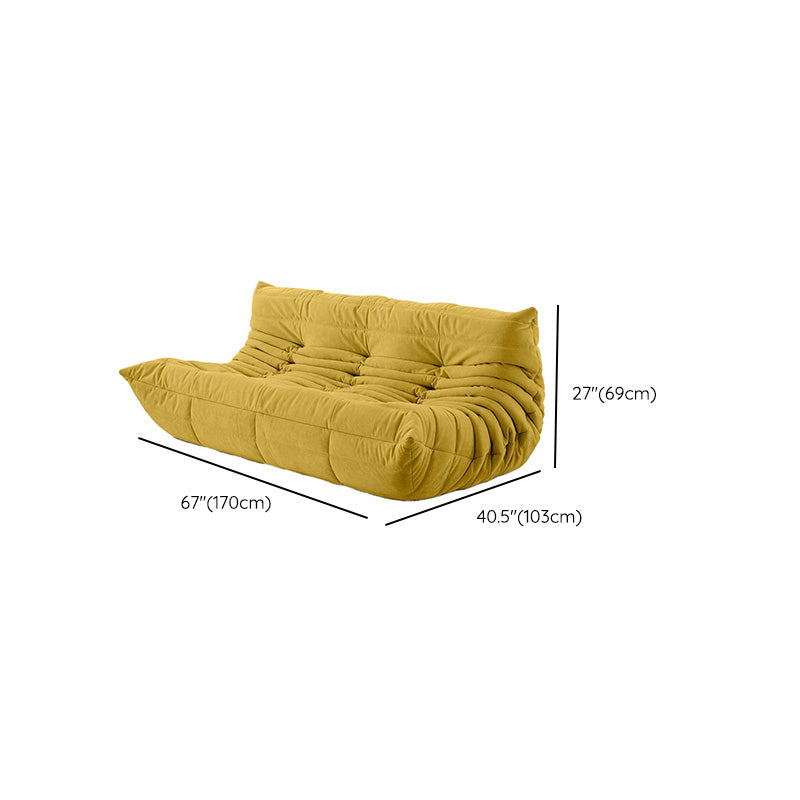 Contemporary Tufted Cushions Armless Living Room Standard Seating