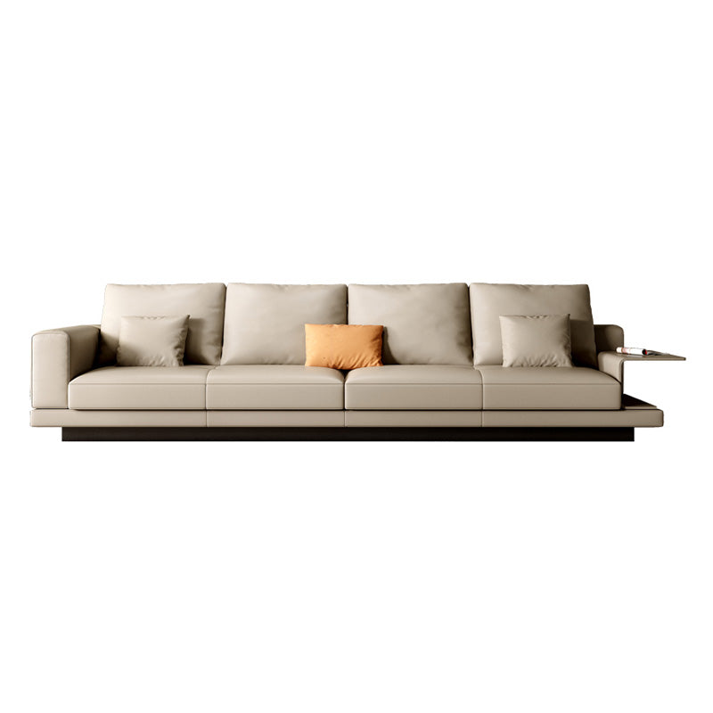 Modernistic Seating with Four Leds Bonus Room Tuxedo Arm Loveseat