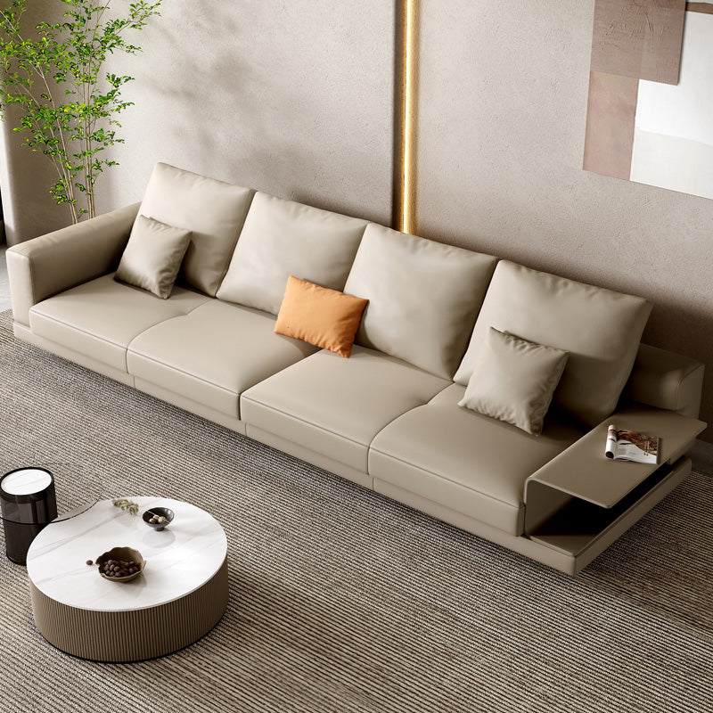 Modernistic Seating with Four Leds Bonus Room Tuxedo Arm Loveseat