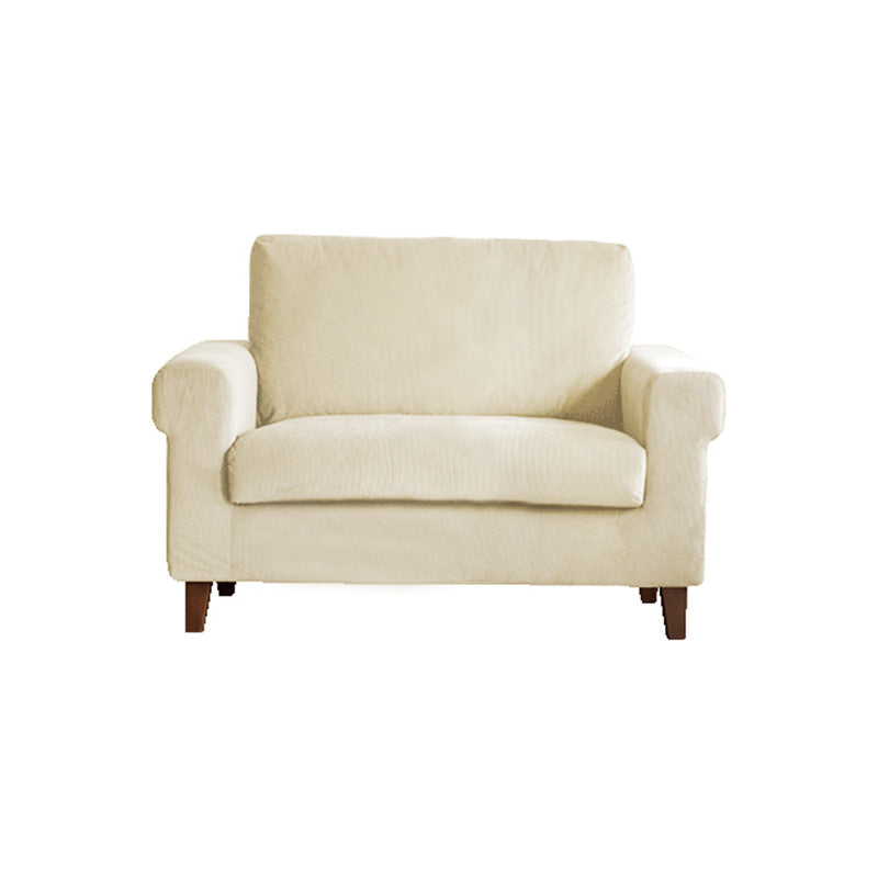 Modernistic Fabric Loveseat with Pillows and Cushion Modern Sofa for Room