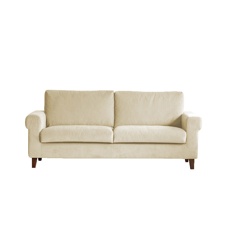 Modernistic Fabric Loveseat with Pillows and Cushion Modern Sofa for Room