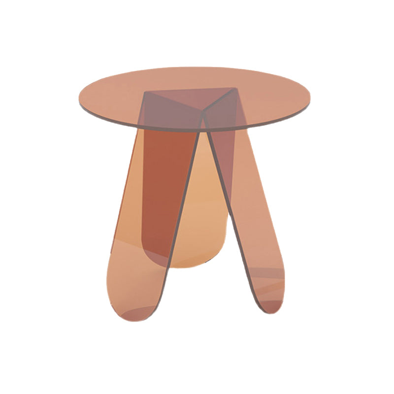 Luxurious Acrylic Side Table Round/Oval Side End Snack Table
