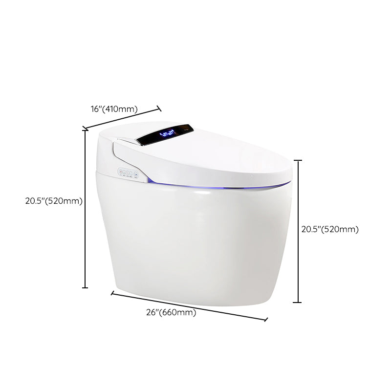 Modern Porcelain Flush Toilet Floor Mounted Siphon Jet All-In-One Toilet