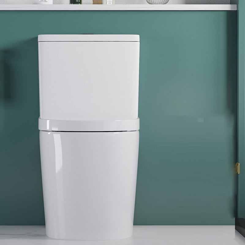 Modern Flush Toilet Floor Mounted Siphon Jet ABS Toilet Bowl