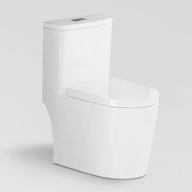 Modern Flush Toilet Floor Mounted Siphon Jet ABS Toilet Bowl