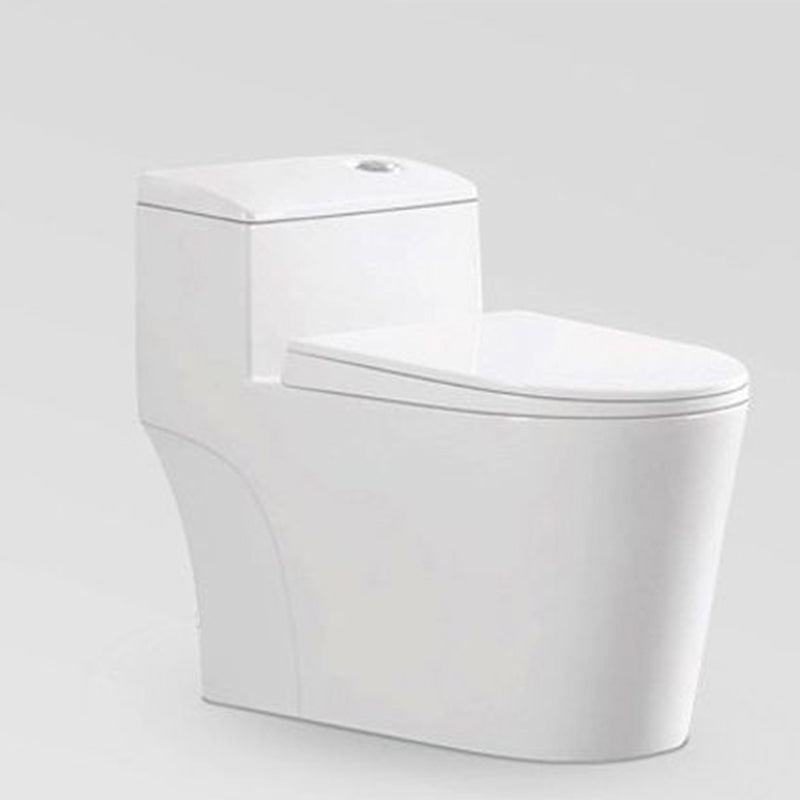 Modern Flush Toilet Floor Mounted Siphon Jet ABS Toilet Bowl