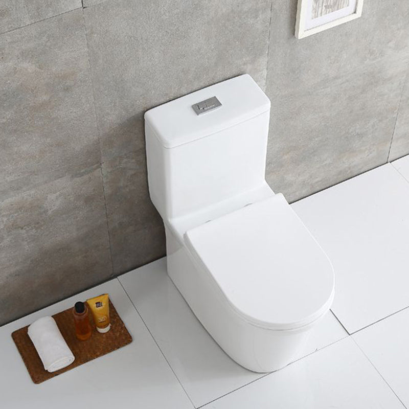 Modern Flush Toilet Floor Mounted Siphon Jet ABS Toilet Bowl