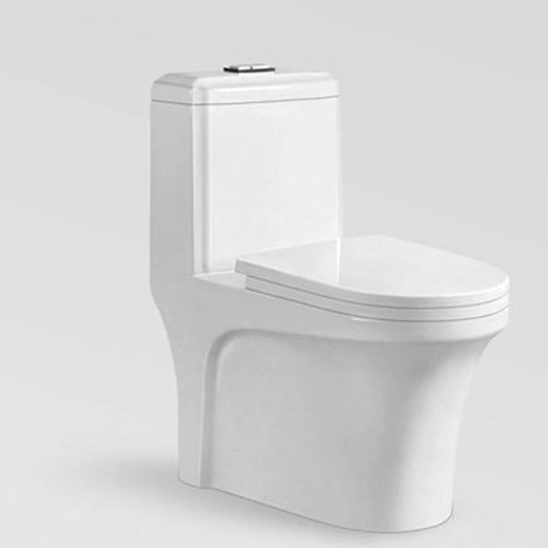 Modern Flush Toilet Floor Mounted Siphon Jet ABS Toilet Bowl
