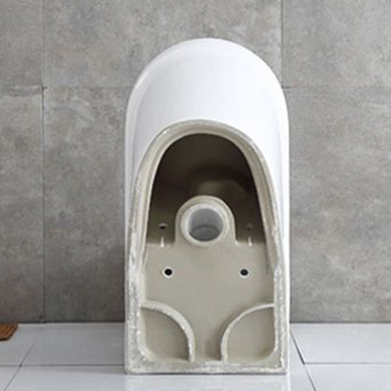 Modern Flush Toilet Floor Mounted Siphon Jet ABS Toilet Bowl