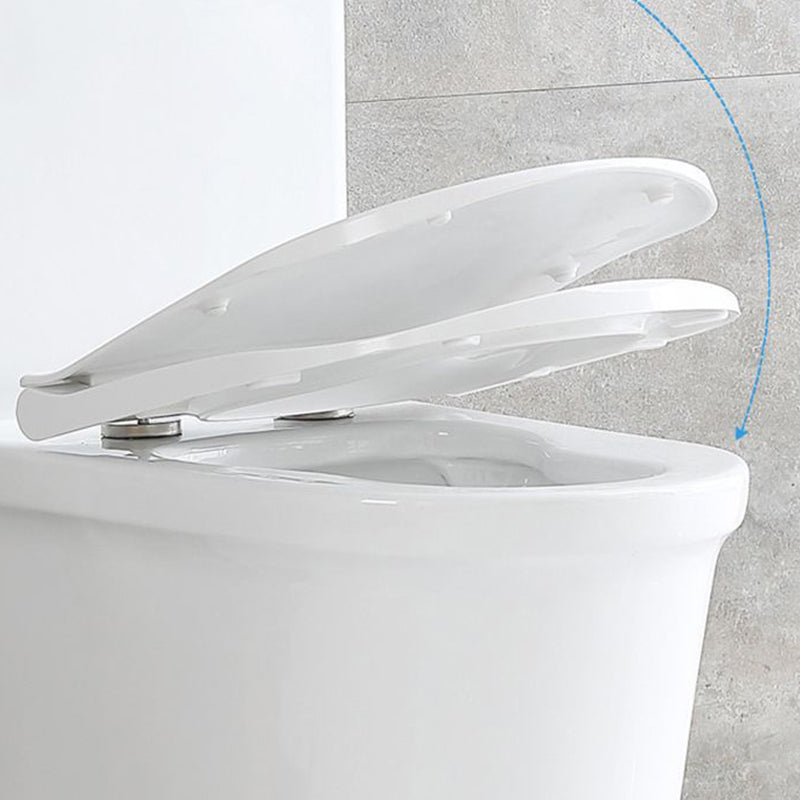 Modern Flush Toilet Floor Mounted Siphon Jet ABS Toilet Bowl