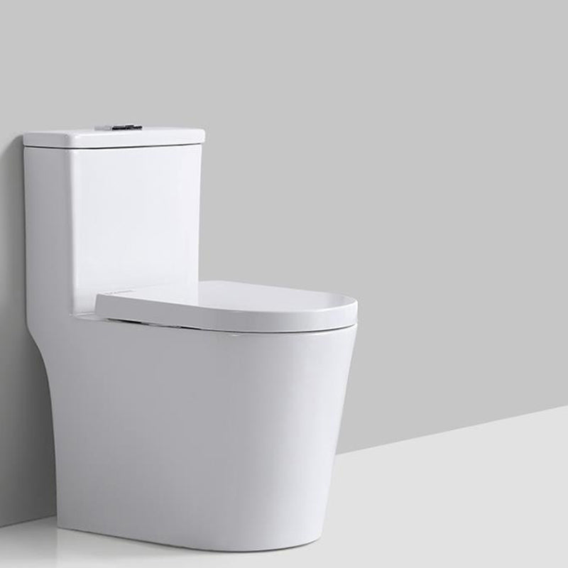 Traditional Floor Mounted Flush Toilet White Urine Toilet with Seat for Bathroom