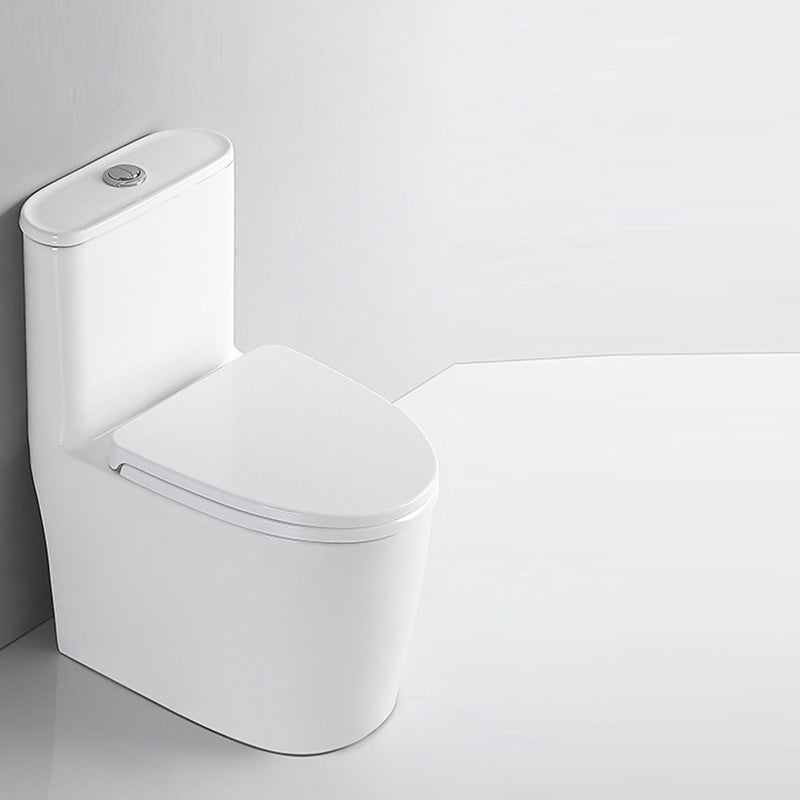 Traditional Floor Mounted Flush Toilet White Urine Toilet with Seat for Bathroom
