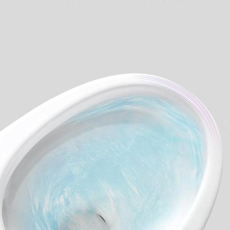 Traditional Floor Mounted Flush Toilet White Urine Toilet with Seat for Bathroom