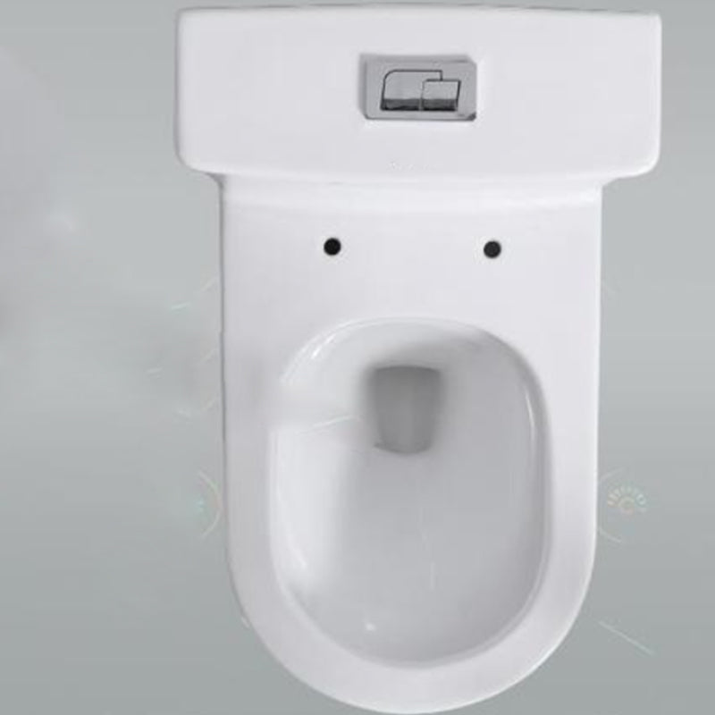 Traditional Floor Mounted Flush Toilet White Urine Toilet with Seat for Bathroom