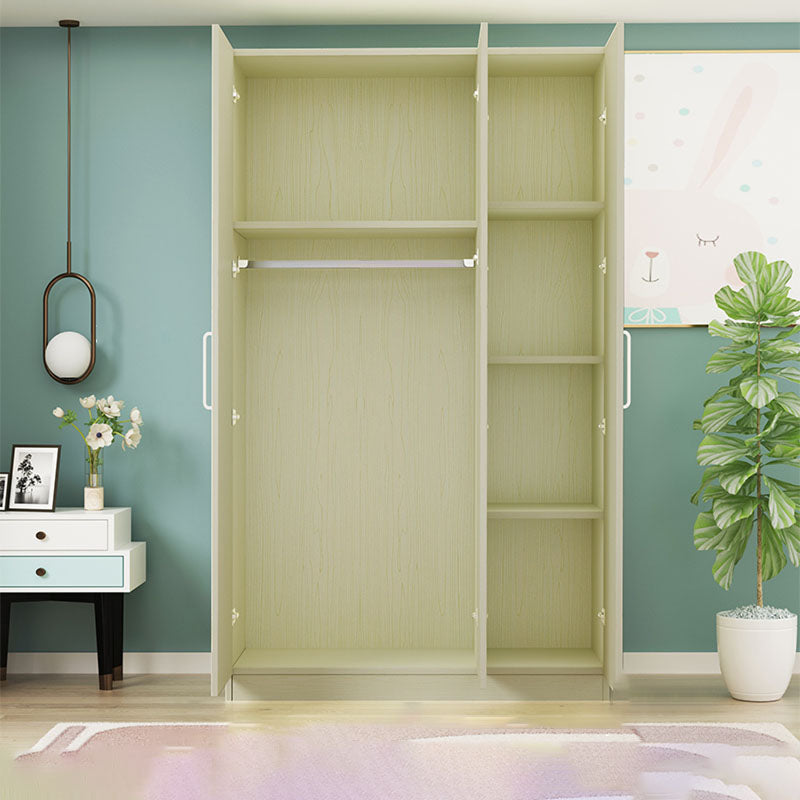 Contemporary Style Wardrobe Armoire Wood Combination Armoire for Bedroom