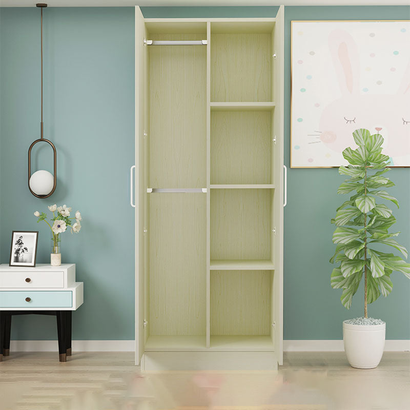 Contemporary Style Wardrobe Armoire Wood Combination Armoire for Bedroom