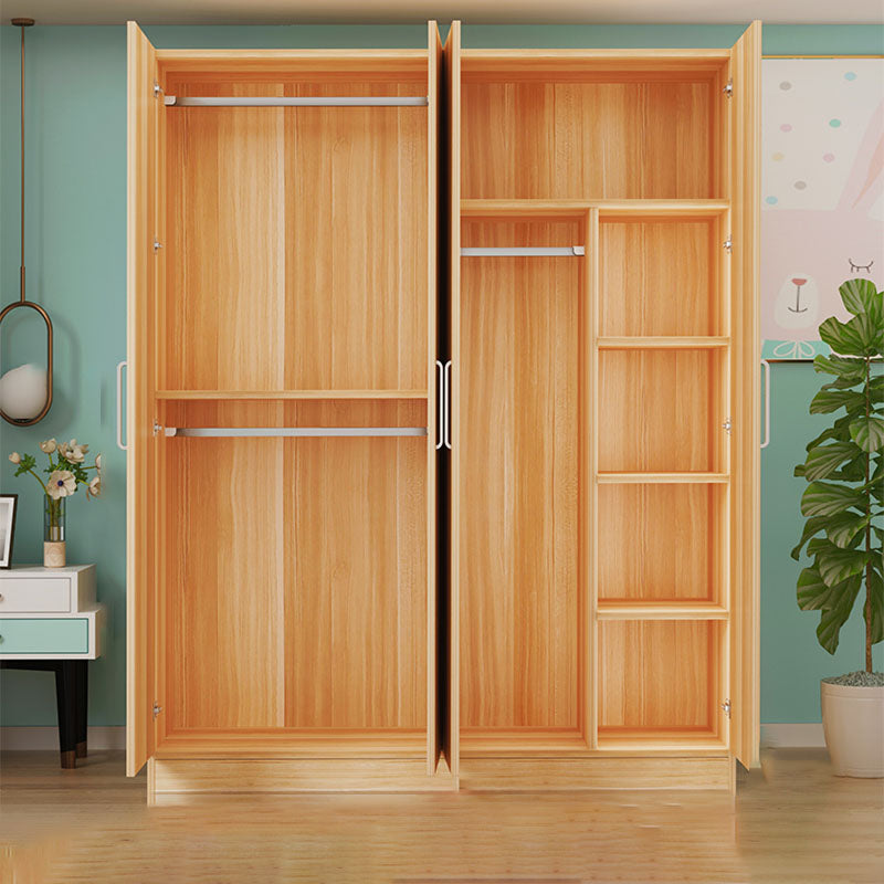 Contemporary Style Wardrobe Armoire Wood Combination Armoire for Bedroom