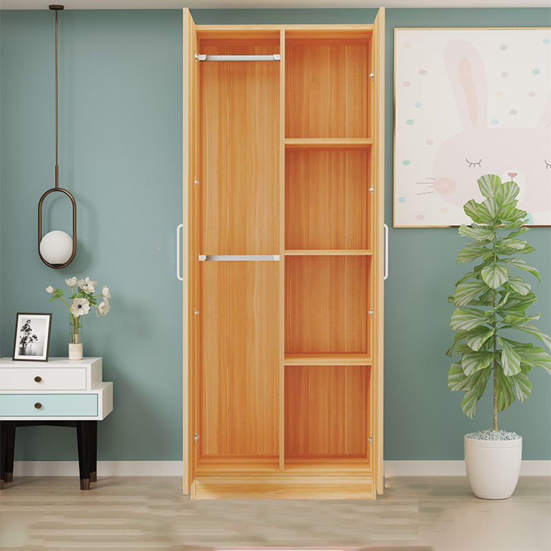 Contemporary Style Wardrobe Armoire Wood Combination Armoire for Bedroom