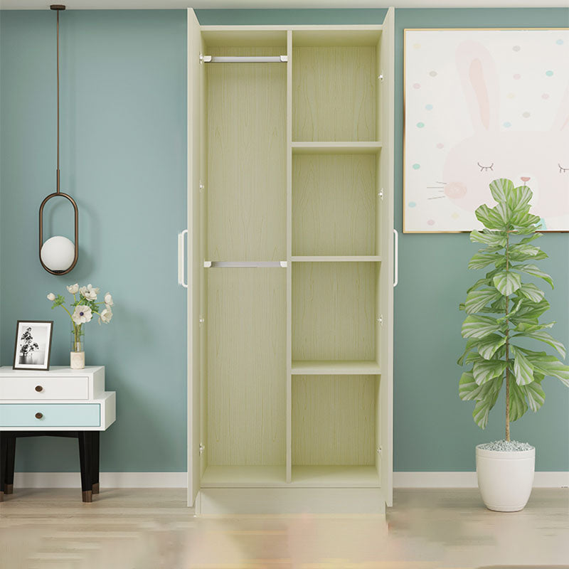 Contemporary Style Wardrobe Armoire Wood Combination Armoire for Bedroom