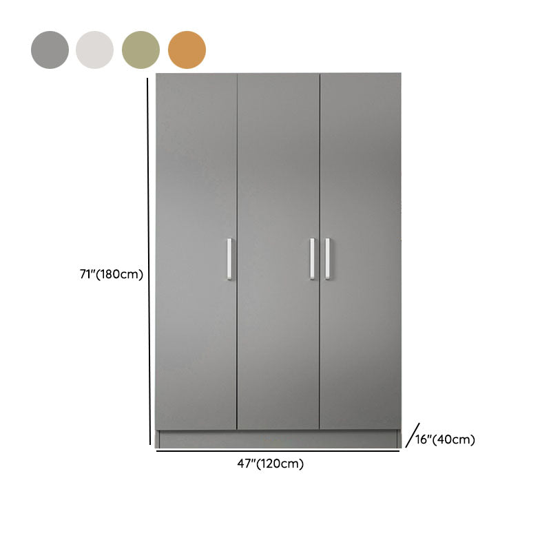 Contemporary Style Wardrobe Armoire Wood Combination Armoire for Bedroom