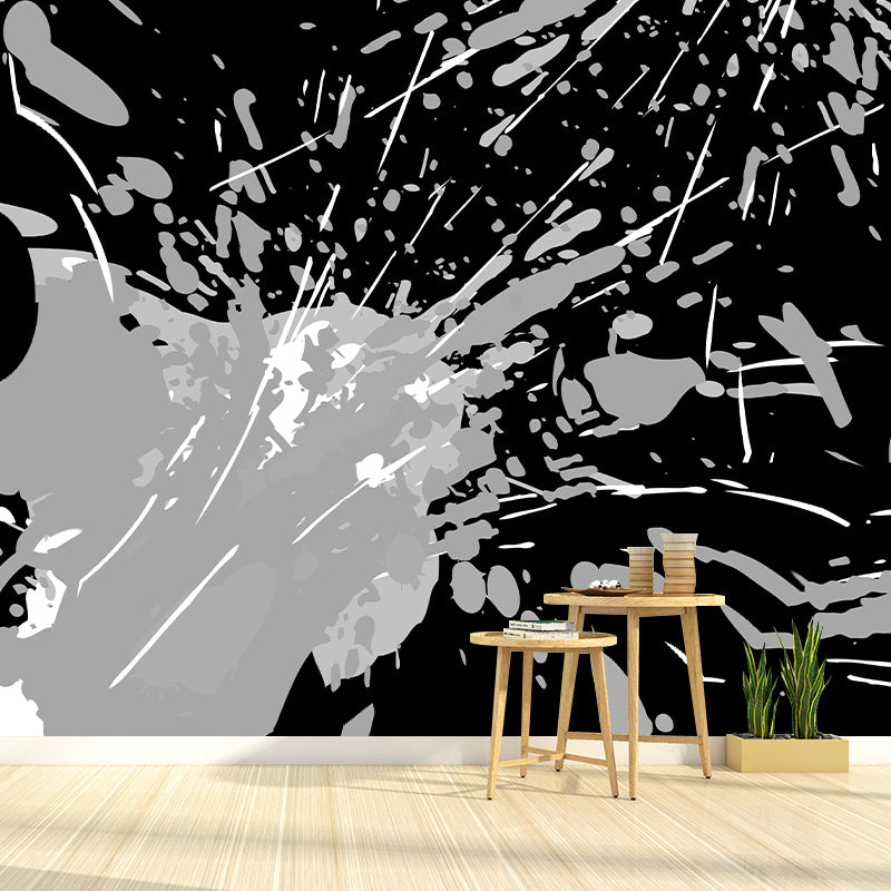 Abstract Illustration Mural Mildew Resistant Wallpaper Sleeping Room Wall Mural