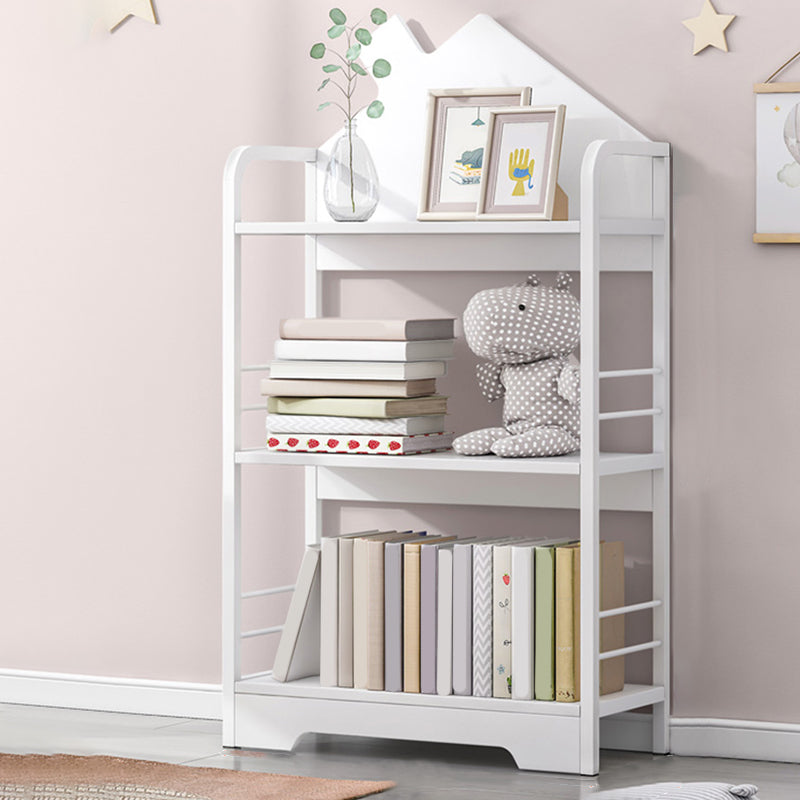 Contemporary Freestanding Book Organizer Open Back Metal Bookshelf