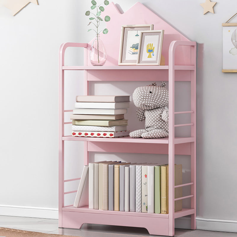 Contemporary Freestanding Book Organizer Open Back Metal Bookshelf