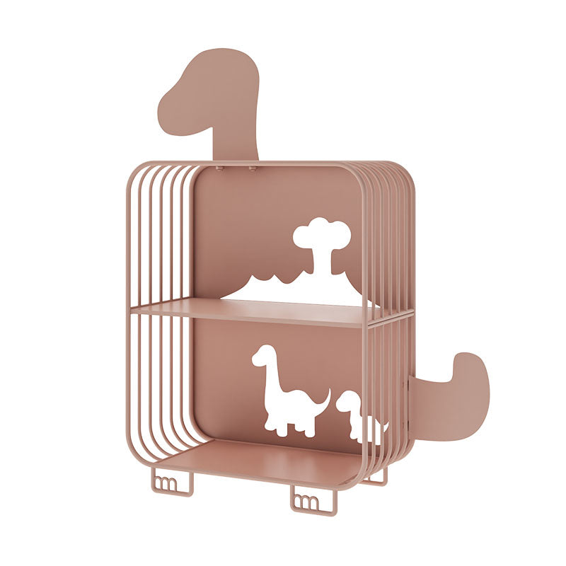 Scandinavian Open Back Bookshelf Freestanding Metal Book Shelf