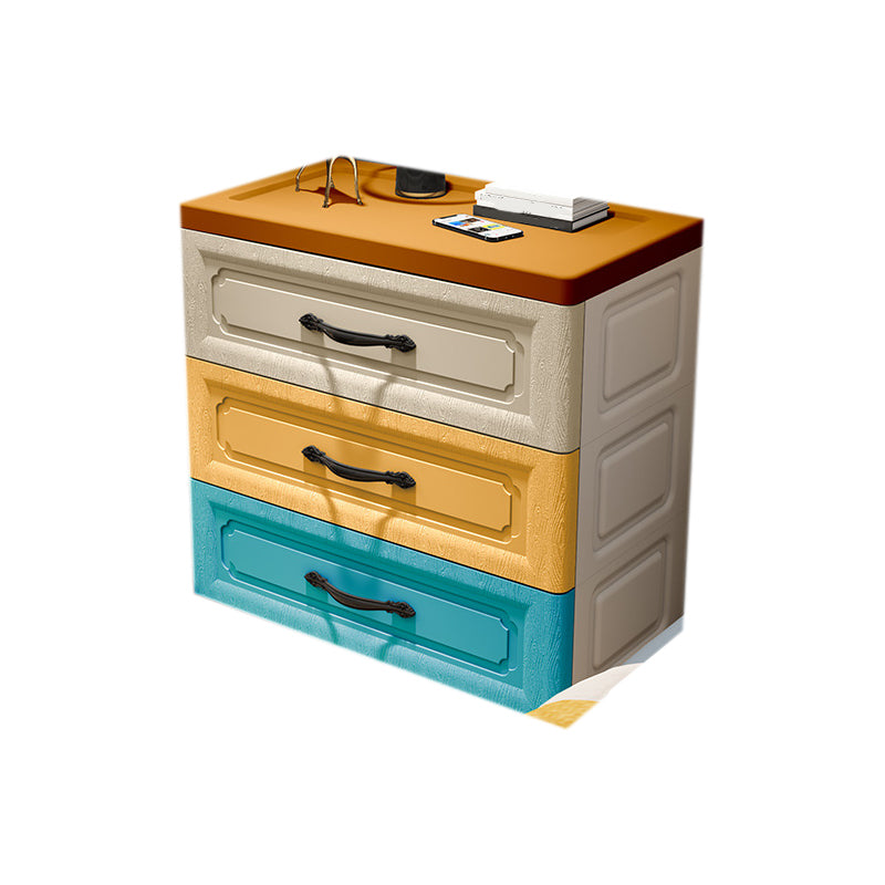 Modern Kids Dressers Plastic Vertical Nursery Dresser for Home