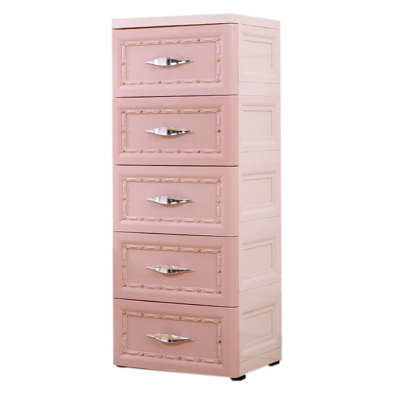Modern Kids Dressers Plastic Vertical Nursery Dresser with Drawers for Home