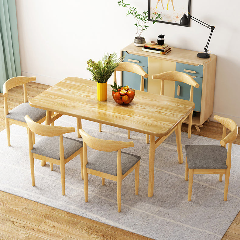Modern Dining Table Rectangle Wooden Dinner Table for Dining Room