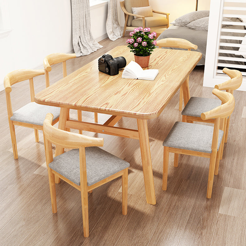 Modern Dining Table Rectangle Wooden Dinner Table for Dining Room