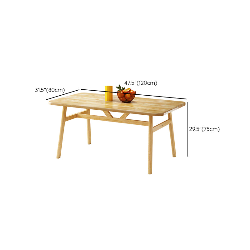 Modern Dining Table Rectangle Wooden Dinner Table for Dining Room