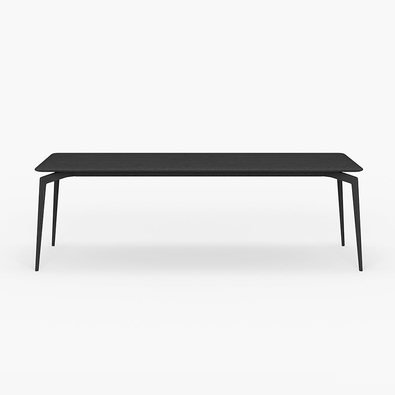 Matte Finish Rectangle Dining Table Modern Wooden Dinette Table