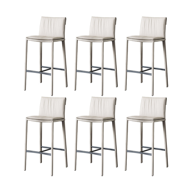 Modern Style Metal Bar Stool Footrest Counter Stool for Restaurant