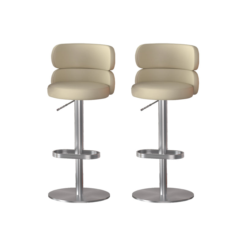 Gold Legs Glam Bar Stools Living Room Upholstered Counter Chair