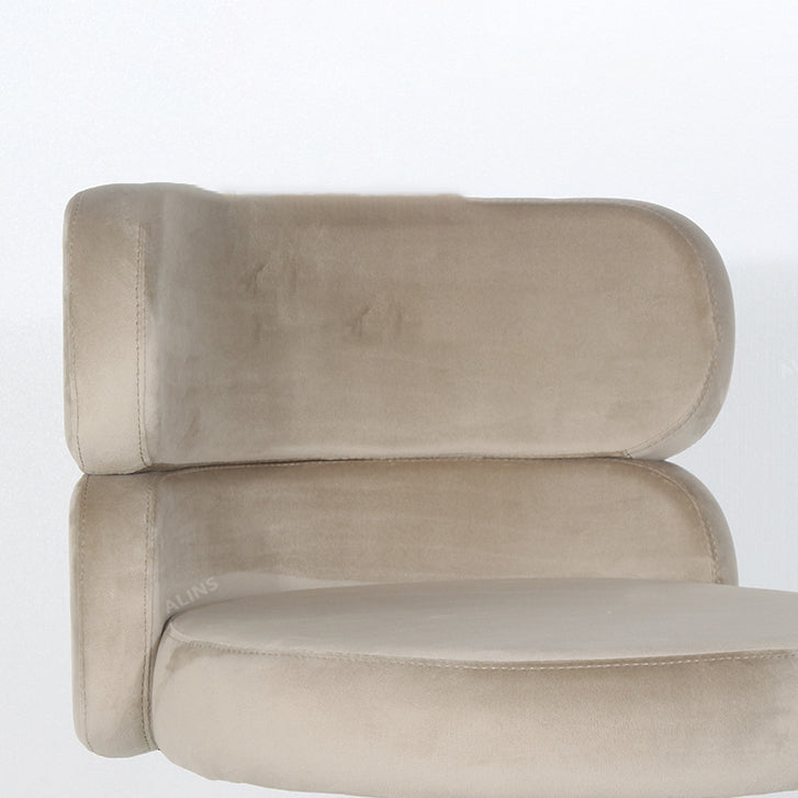 Gold Legs Glam Bar Stools Living Room Upholstered Counter Chair