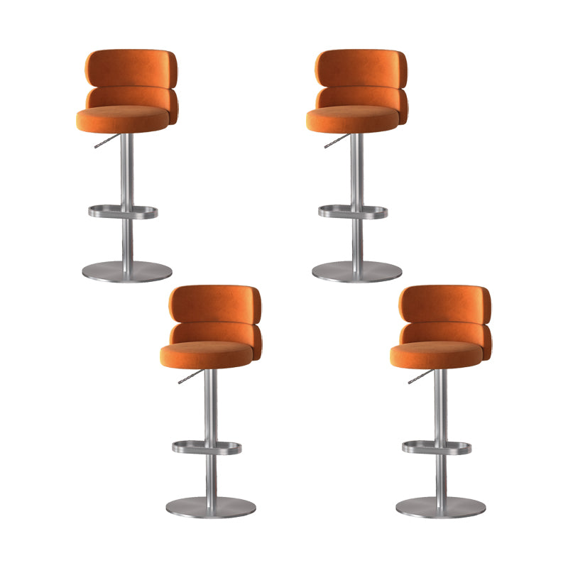 Gold Legs Glam Bar Stools Living Room Upholstered Counter Chair